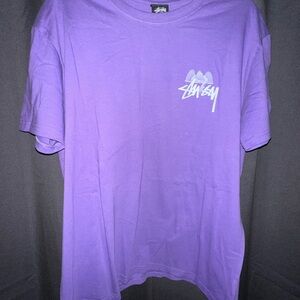 Stussy Purple T Angel 8Ball
